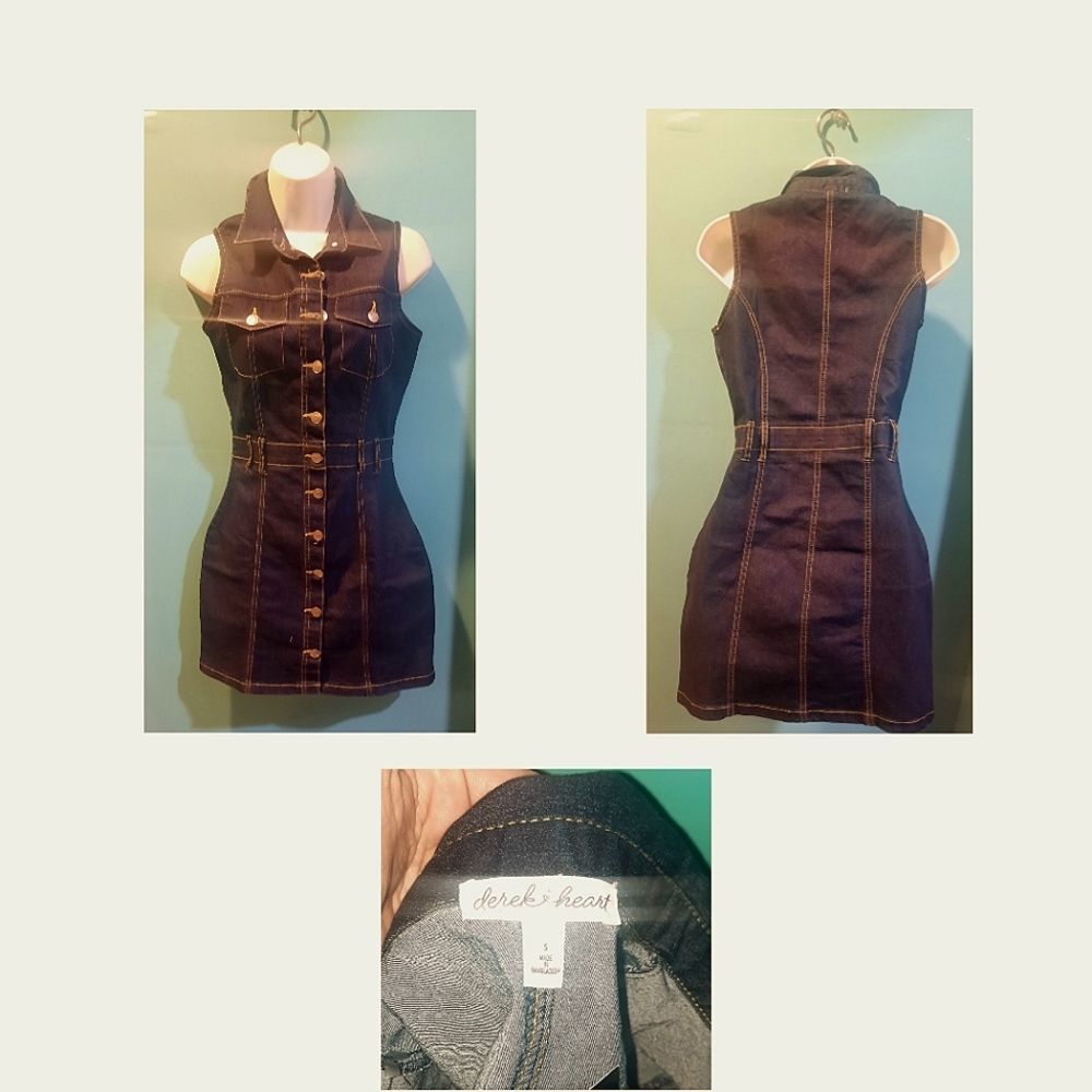 Derreck Heart Denim Dress